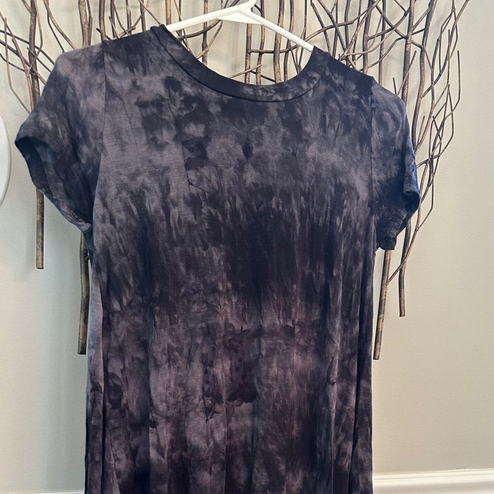 Black and Grey Tie Dye Shirt, Peyton Jenson T Shirt